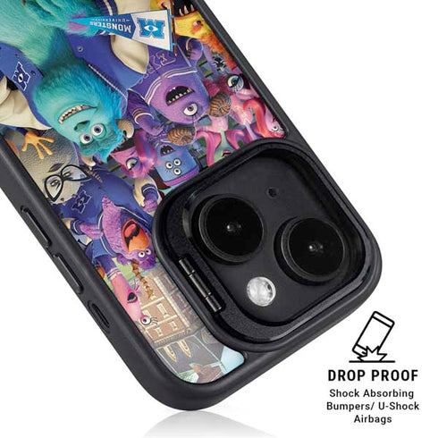 Disney Monsters University Official Poster iPhone 15 Plus Kickstand Case
