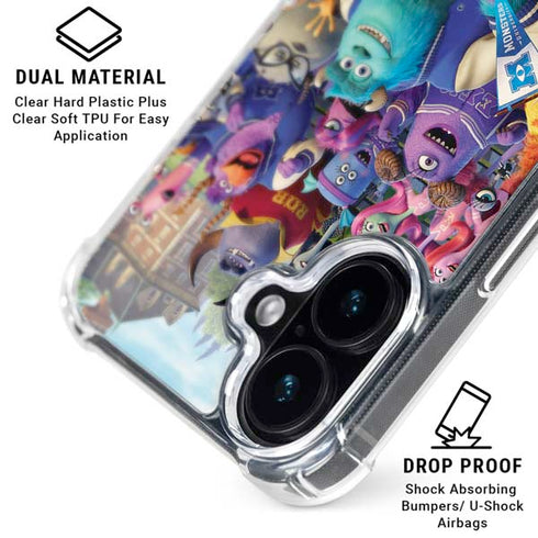 Disney Monsters University Official Poster iPhone 16 Plus Clear Case
