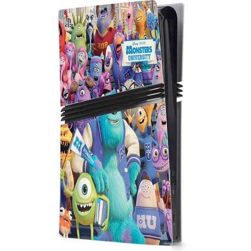 Disney Monsters University Official Poster PS5 Pro Console Skin
