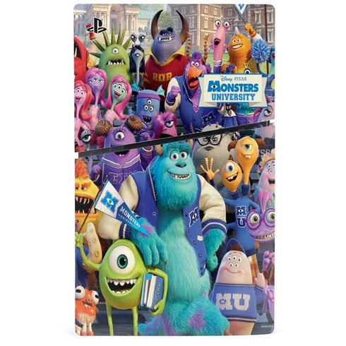 Disney Monsters University Official Poster PS5 Slim Digital Edition Console Skin