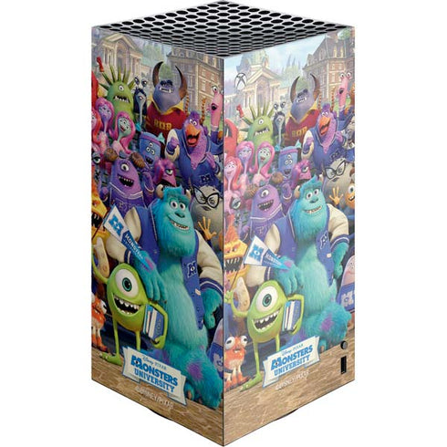 Disney Monsters University Official Poster XBox Series X Digital Edition Console Skin