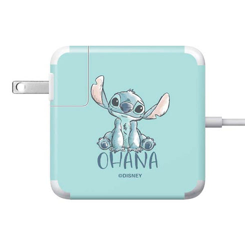 Disney Lilo and Stitch Ohana 85W Power Adapter (15 and 17 inch MacBook Pro Charger) Skin