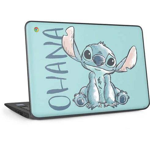 Disney Lilo and Stitch Ohana HP Chromebook Skin