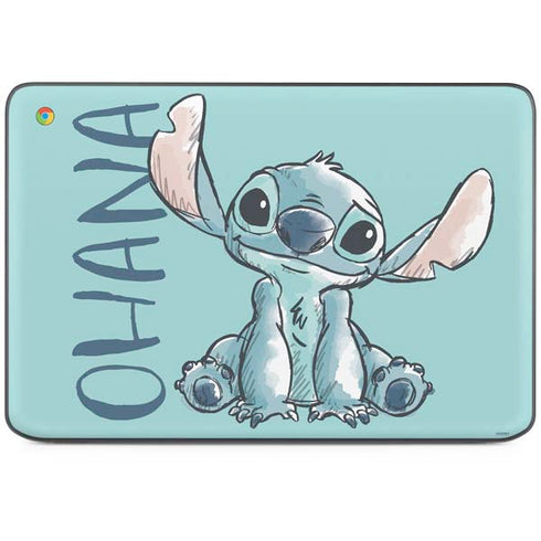 Disney Lilo and Stitch Ohana HP Chromebook Skin