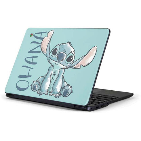 Disney Lilo and Stitch Ohana Samsung Chromebook Skin