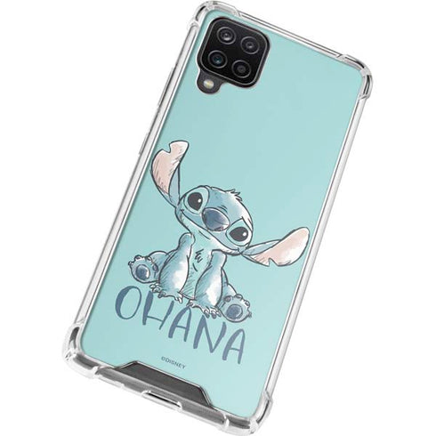 Disney Lilo and Stitch Ohana Galaxy A12 Clear Case