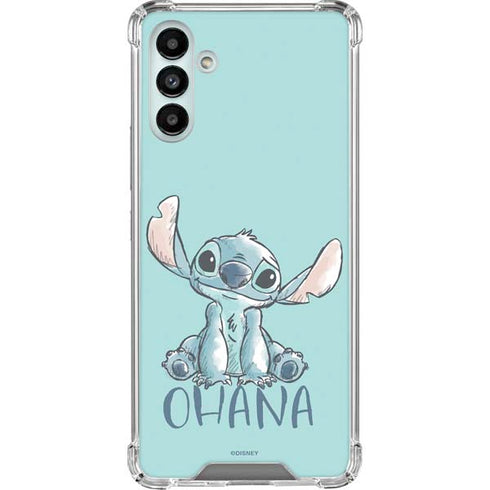 Disney Lilo and Stitch Ohana Galaxy A13 5G Clear Case