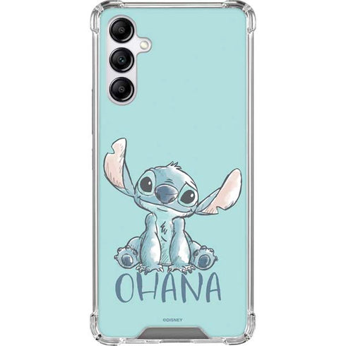 Disney Lilo and Stitch Ohana Galaxy A14 5G Clear Case