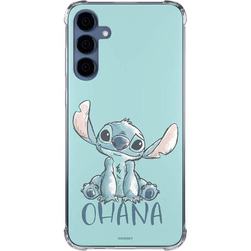 Disney Lilo and Stitch Ohana Galaxy A35 5G Clear Case