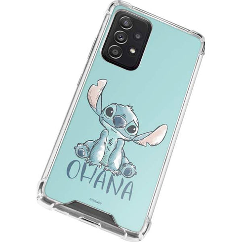 Disney Lilo and Stitch Ohana Galaxy A52 5G Clear Case