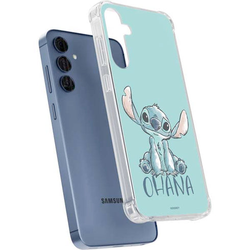 Disney Lilo and Stitch Ohana Galaxy A55 5G Clear Case