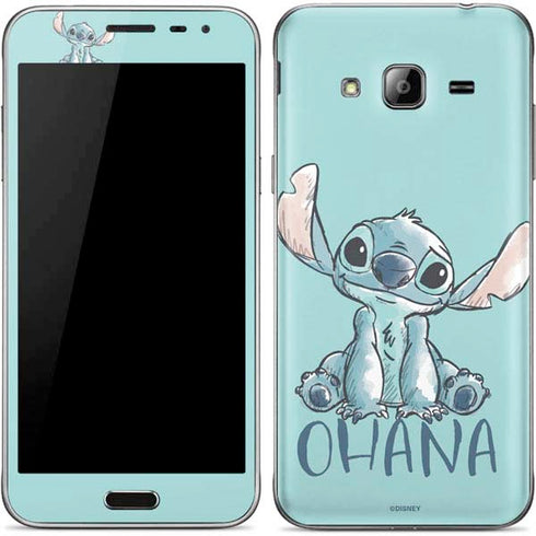 Disney Lilo and Stitch Ohana Galaxy J3 Skin