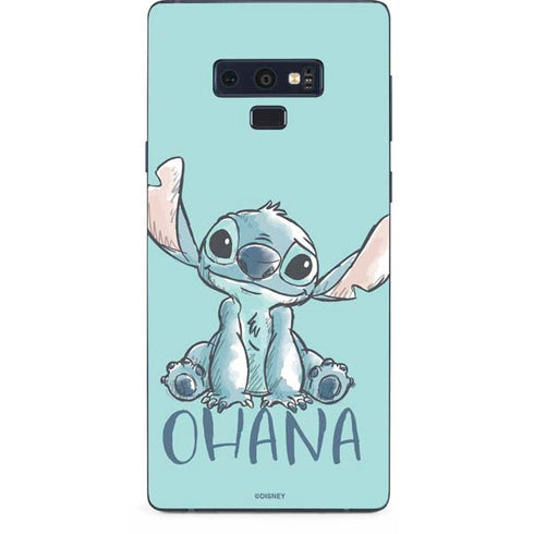 Disney Lilo and Stitch Ohana Galaxy Note 9 Skin