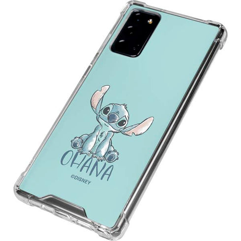 Disney Lilo and Stitch Ohana Galaxy Note20 5G Clear Case