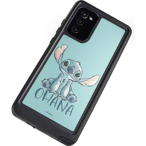 Disney Lilo and Stitch Ohana Galaxy Note20 5G Waterproof Case