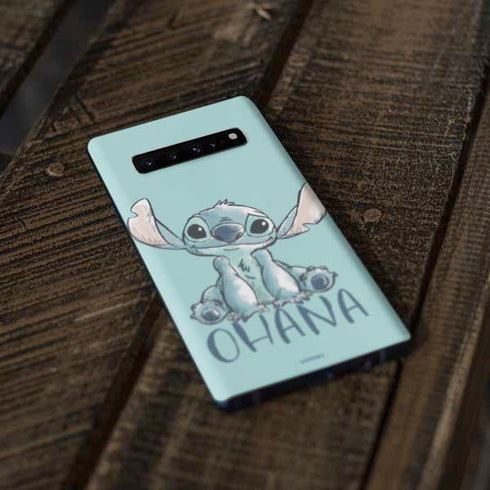 Disney Lilo and Stitch Ohana Galaxy S10 Plus Skin