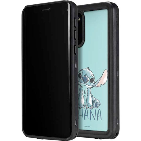 Disney Lilo and Stitch Ohana Galaxy S20 Plus Waterproof Case