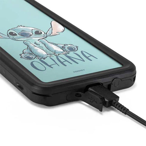 Disney Lilo and Stitch Ohana Galaxy S20 Plus Waterproof Case
