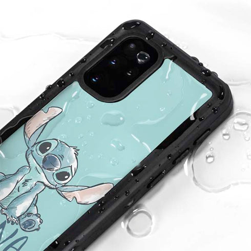 Disney Lilo and Stitch Ohana Galaxy S20 Plus Waterproof Case