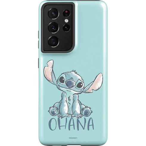 Disney Lilo and Stitch Ohana Galaxy S21 Ultra 5G Pro Case