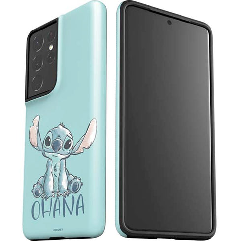 Disney Lilo and Stitch Ohana Galaxy S21 Ultra 5G Pro Case