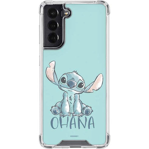 Disney Lilo and Stitch Ohana Galaxy S22 Clear Case