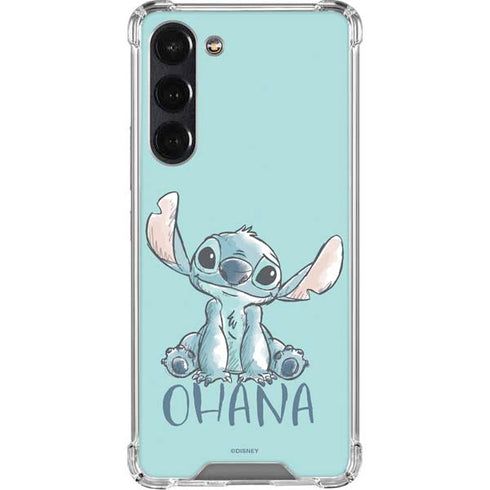 Disney Lilo and Stitch Ohana Galaxy S23 Plus Clear Case