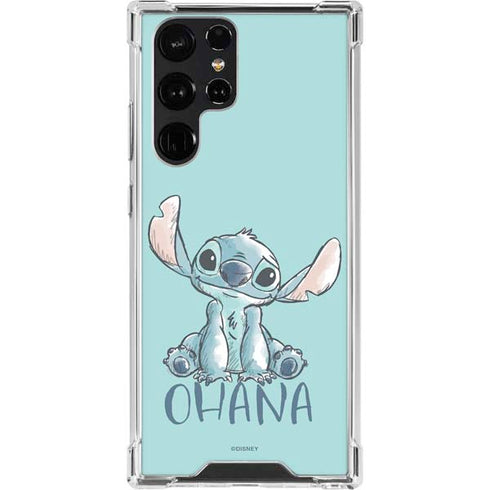 Disney Lilo and Stitch Ohana Galaxy S23 Ultra Clear Case