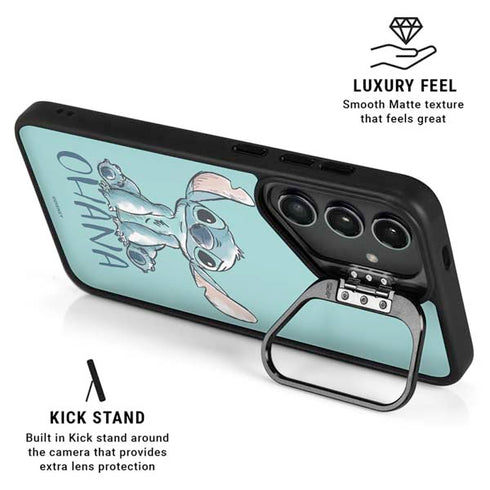 Disney Lilo and Stitch Ohana Galaxy S24 FE Kickstand Case