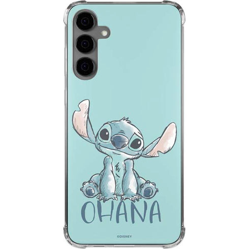 Disney Lilo and Stitch Ohana Galaxy S24 Plus Clear Case