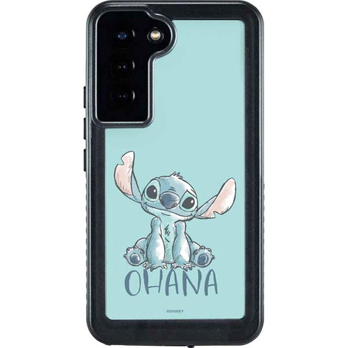 Disney Lilo and Stitch Ohana Galaxy S24 Plus Waterproof Case