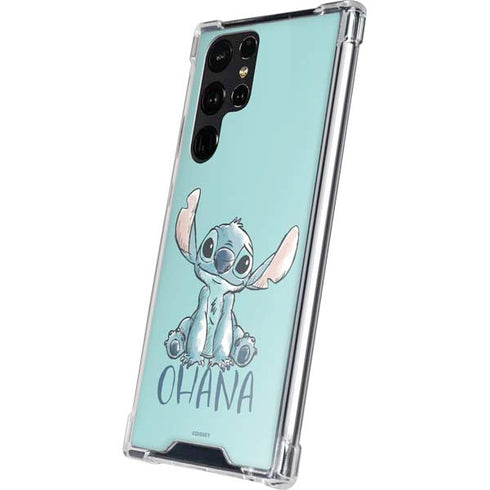 Disney Lilo and Stitch Ohana Galaxy S24 Ultra Clear Case