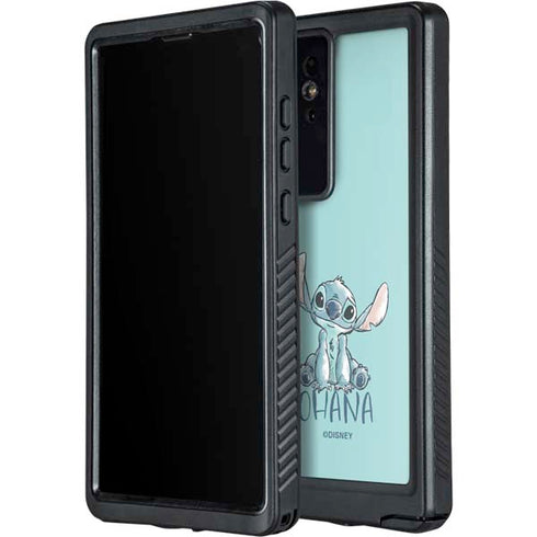 Disney Lilo and Stitch Ohana Galaxy S24 Ultra Waterproof Case