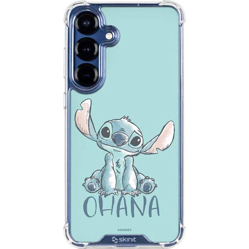 Disney Lilo and Stitch Ohana Galaxy S25 Plus Clear Case