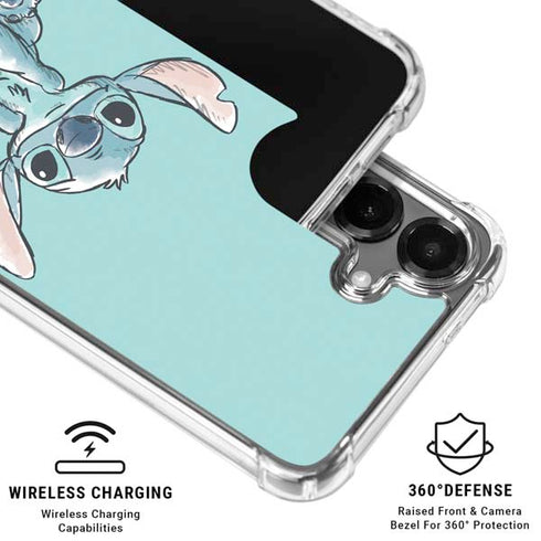 Disney Lilo and Stitch Ohana Galaxy S26 Clear Case