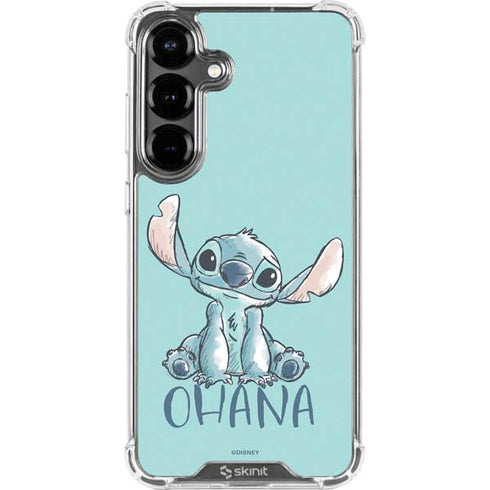 Disney Lilo and Stitch Ohana Galaxy S26 Plus Clear Case