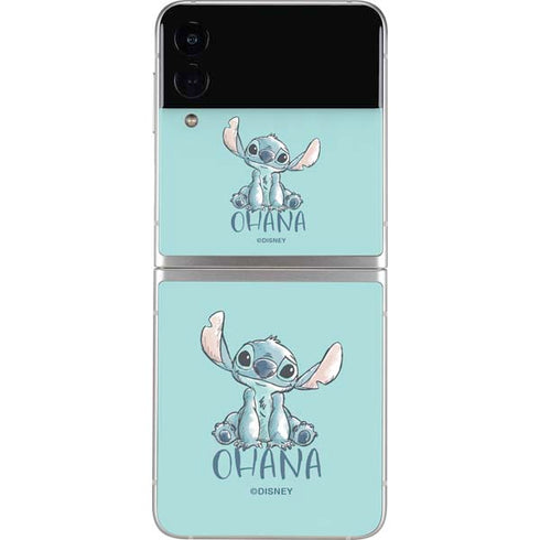 Disney Lilo and Stitch Ohana Galaxy Z Flip3 5G Skin