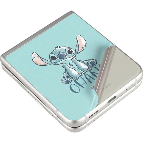 Disney Lilo and Stitch Ohana Galaxy Z Flip3 5G Skin