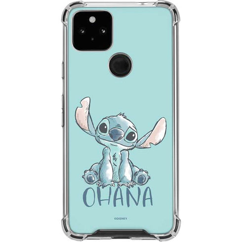 Disney Lilo and Stitch Ohana Google Pixel 5a 5G Clear Case