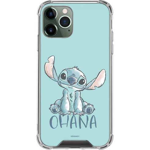 Disney Lilo and Stitch Ohana iPhone 11 Pro Max Clear Case