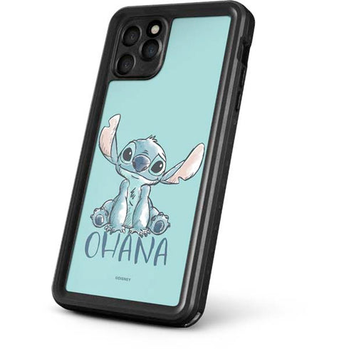 Disney Lilo and Stitch Ohana iPhone 11 Pro Max Waterproof Case