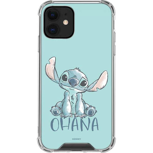Disney Lilo and Stitch Ohana iPhone 12 Clear Case