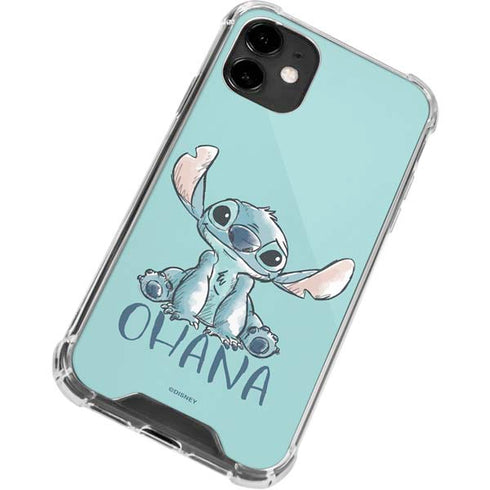 Disney Lilo and Stitch Ohana iPhone 12 Clear Case