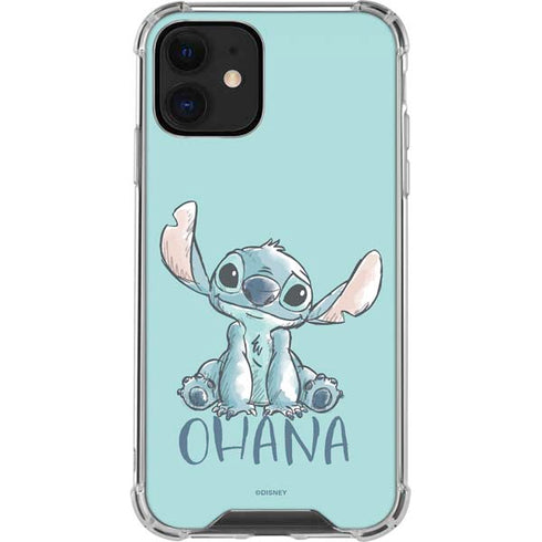 Disney Lilo and Stitch Ohana iPhone 12 Mini Clear Case