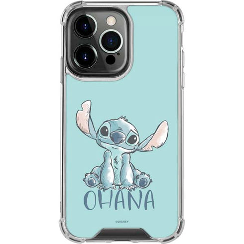 Disney Lilo and Stitch Ohana iPhone 13 Pro Clear Case