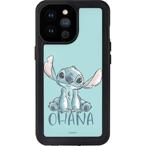 Disney Lilo and Stitch Ohana iPhone 14 Pro Max Waterproof Case