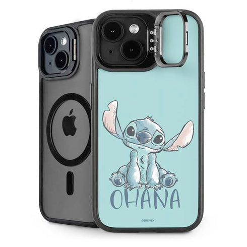 Disney Lilo and Stitch Ohana iPhone 15 Plus Kickstand Case