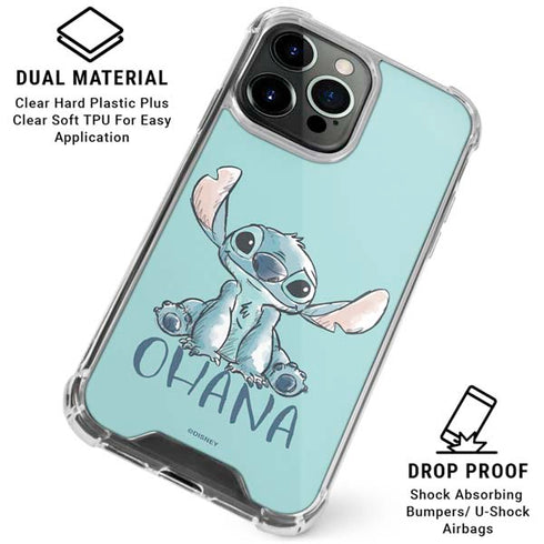 Disney Lilo and Stitch Ohana iPhone 15 Pro Clear Case