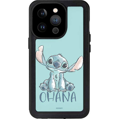 Disney Lilo and Stitch Ohana iPhone 15 Pro Waterproof Case