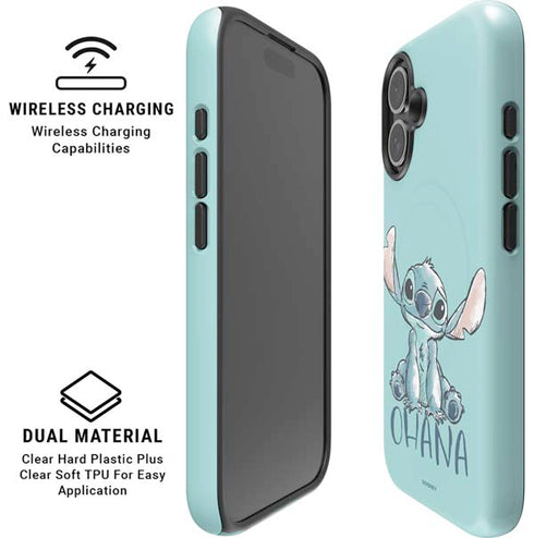 Disney Lilo and Stitch Ohana iPhone 16 Magsafe Impact Case